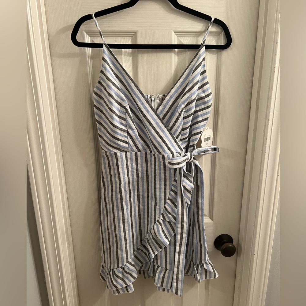 Brand new striped Altar'd State wrap dress